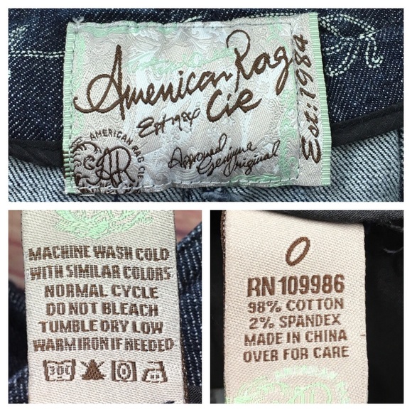 đź’¸American Rag denim tuxedo jean in size 0 - Picture 5 of 8